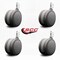 Service Caster 4'' Gray Heavy Duty Floor Safe Twin Wheel Caster 3/8'' Threaded Stem , 4PK SCC-TS02S100-TPR-GRY-381610-4 - alternate 2